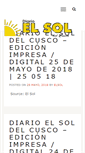 Mobile Screenshot of diarioelsoldecusco.com